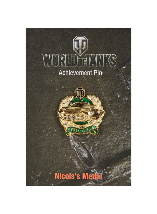 World of Tanks Pin Nicols's Medal