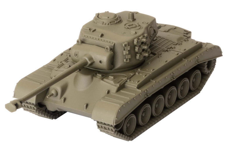 World of Tanks Battlefront U.S.A. Tank Platoon (M4A3E8 Sherman, M26 Pershing, M24 Chaffee) Miniatures Expansion Pack Multi